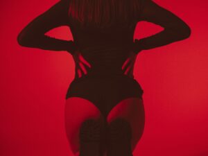 Sexy woman posing seductively