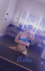 Barbie in blue